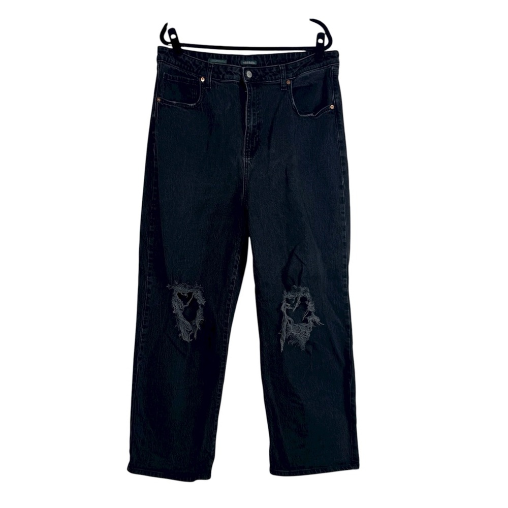 Wild Fable Jeans High Rise Baggy Straight Leg Distressed - Picture 2 of 12